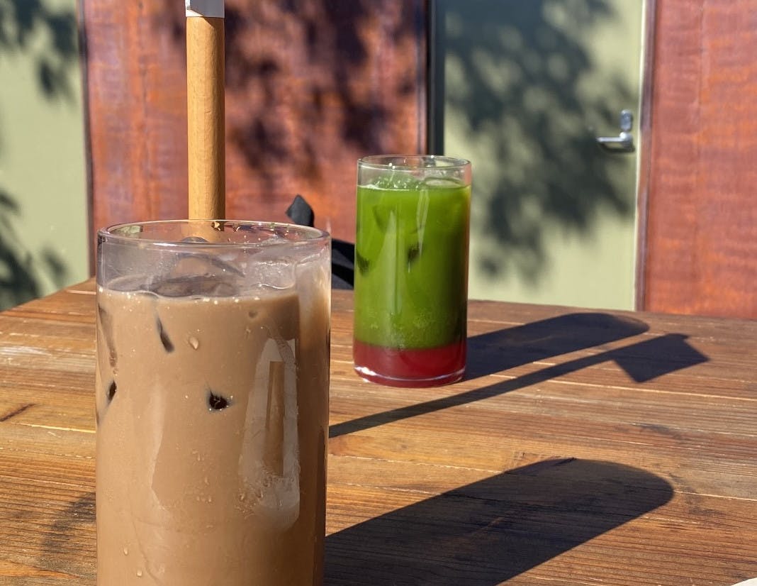 COURTESY OF KAITLIN TAN
Tan overhears a conversation about burnout while studying at an outdoor cafe.