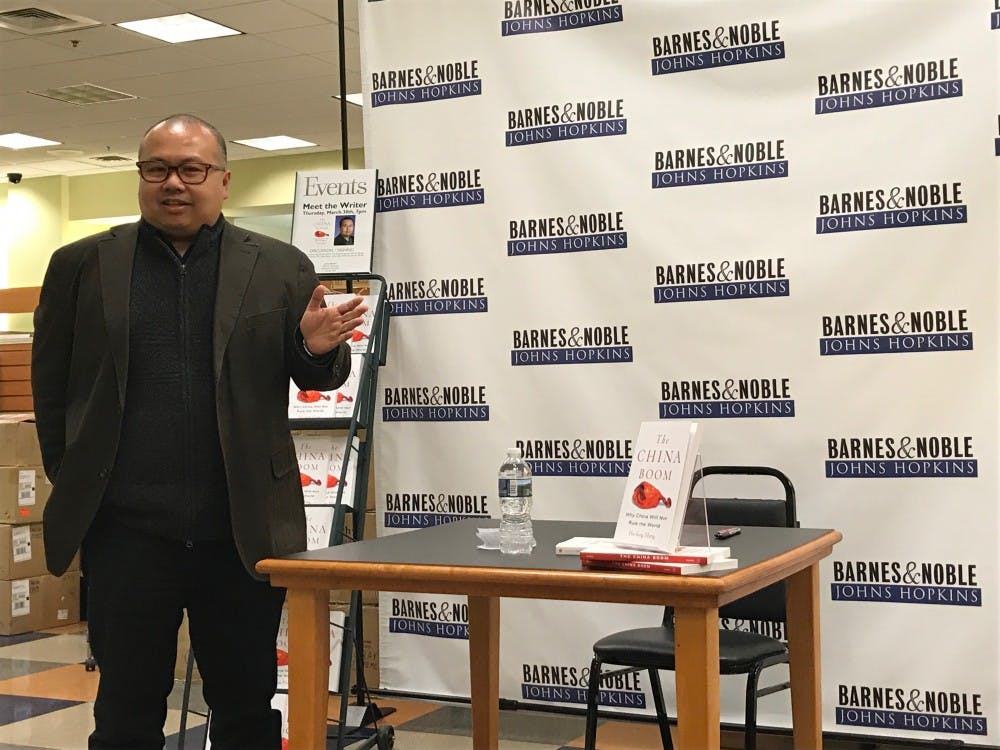 COURTESY OF JACOB TOOK
Hung analyzes the Chinese economy’s slowdown and its ramifications.