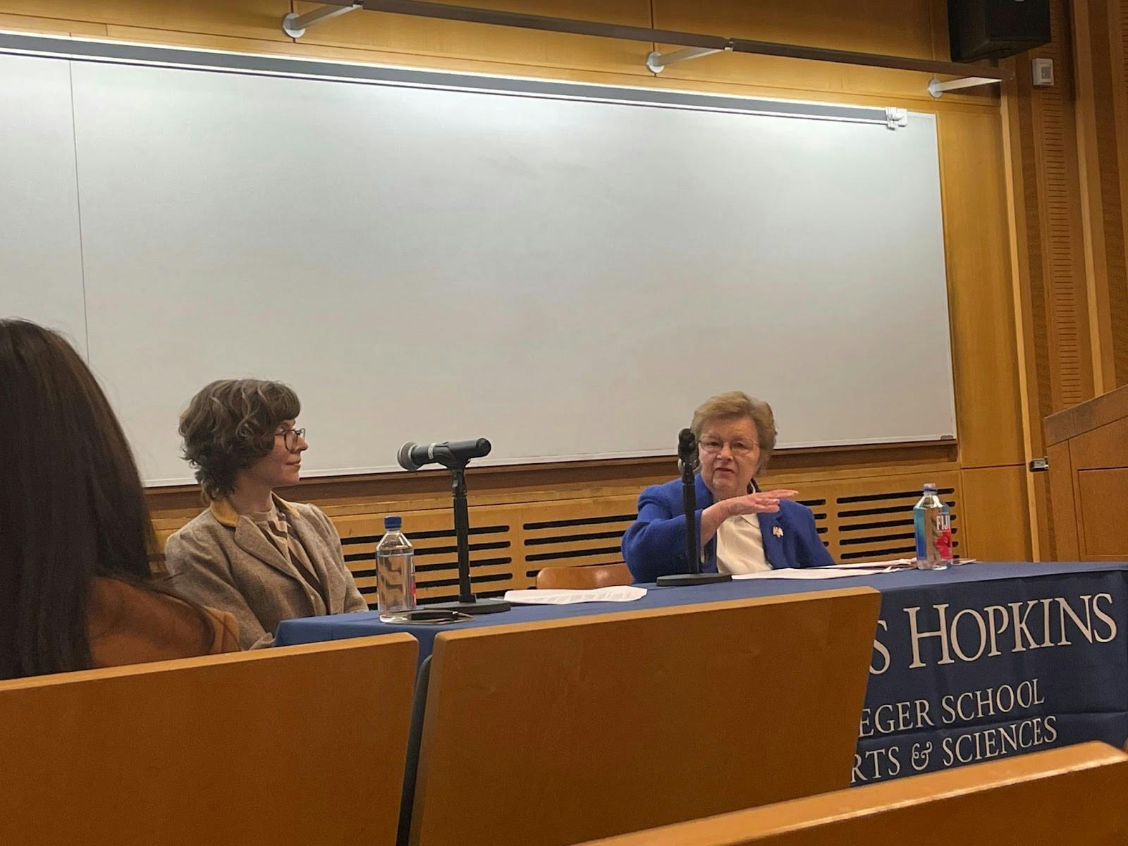 COURTESY OF NICOLE LABRUTO
Former Senator Barbara Mikulski discussed women's healthcare advocacy following a documentary screening featuring her work.