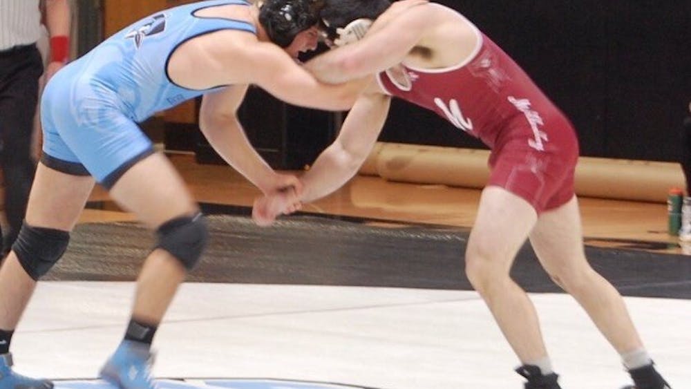 cindy jiang/photography staff
The Jays had mixed success wrestling on their home turf when Ursinus humbled them 36-6.