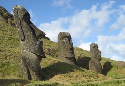 COURTESY OF WWW.WORLDHISTORICALSITES.COM
The methods used to transport the moai have been long-debated. 