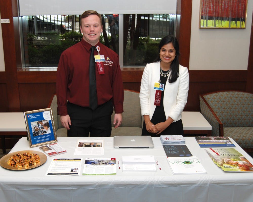 COURTESY OF JESSI WILSON
Wilmer Eye Institute coordinators raised awareness for World Sight Day. 