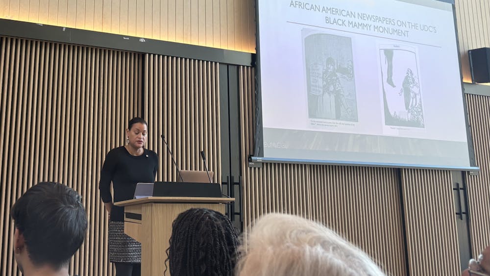 COURTESY OF KAYLEE NGUYEN
The Center for Africana Studies at Hopkins features Professor Juliet Hooker as a guest lecturer in the “‘You Have Never Known Me’: Terrell and Du Bois on Faithful Slave Monuments” event.