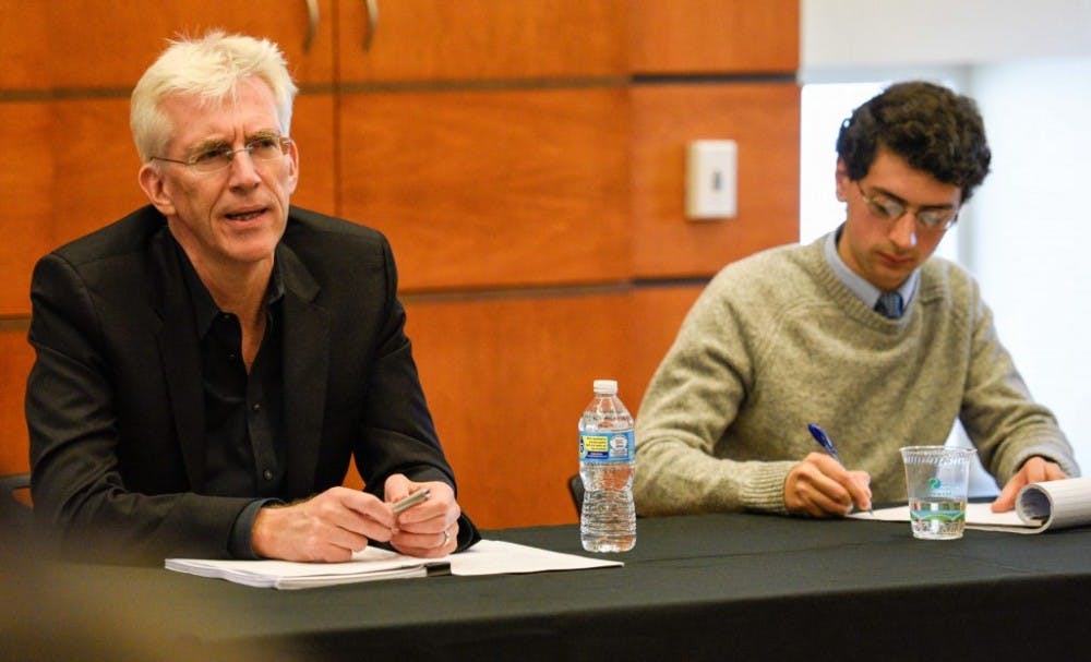  COURTESY OF SYDNEY VAN MORGAN
Hent de Vries (left) argues that hope has left American politics.