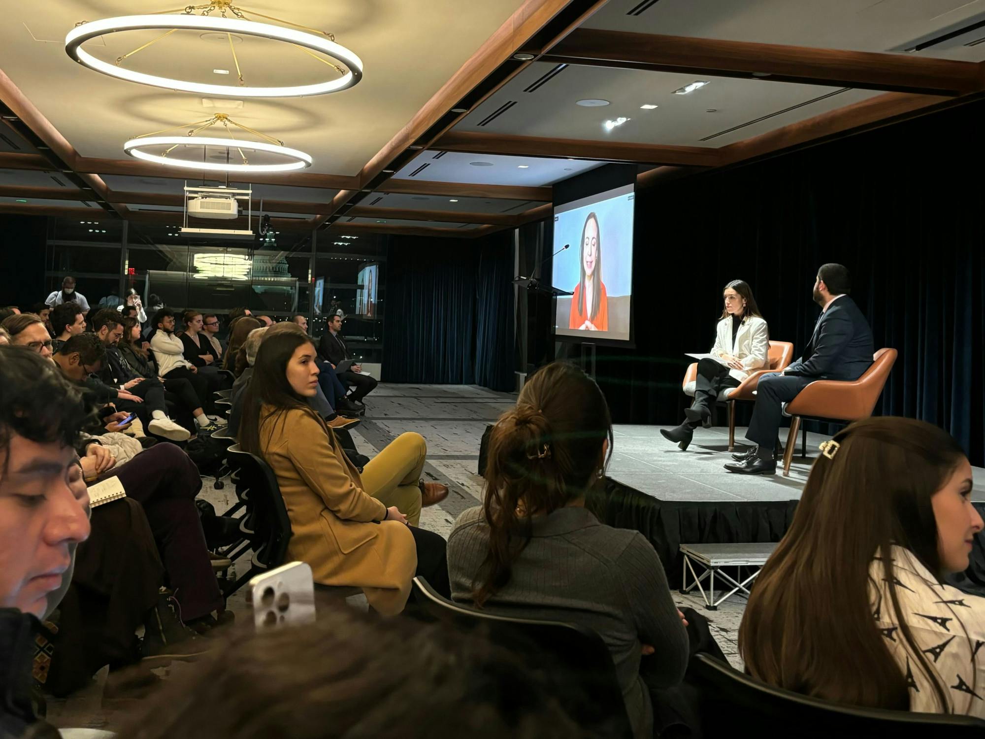 COURTESY OF KAYLEE NGUYEN
The SNF Agora Institute hosted Venezuelan president-elect Edmundo González and Venezuelan opposition leader María Corina Machado in a conversation on Venezuela's current political situation.