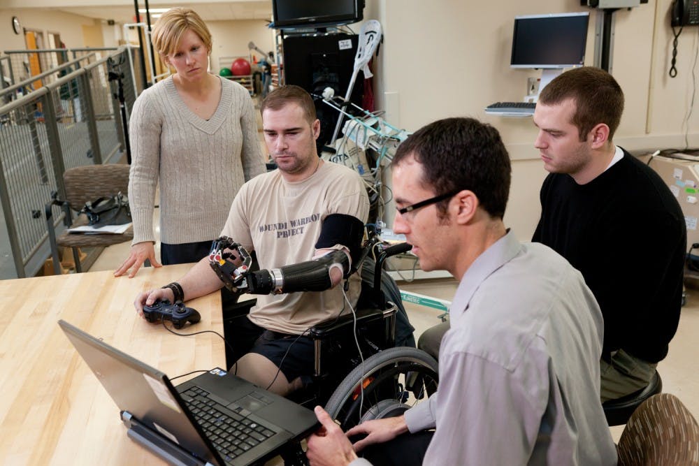 COURTESY OF  WWW. JHUAPL.EDU
The MPL can provide quadriplegics and amputees more freedom of movement via mind controlled machinery.