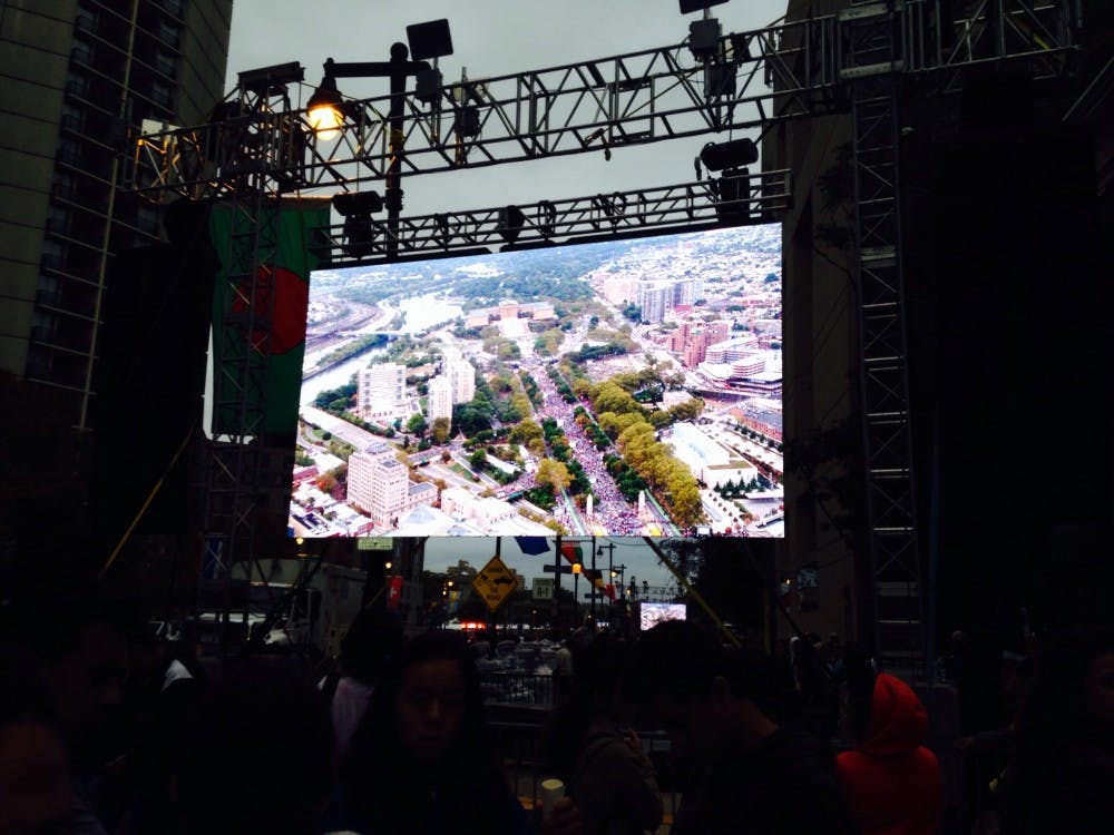 Courtesy of CATHERINE PALMER
The two-hour Papal Mass was held in front of the Philadelphia Museum of Art on the Benjamin Franklin Parkway and attended by about 860,000.