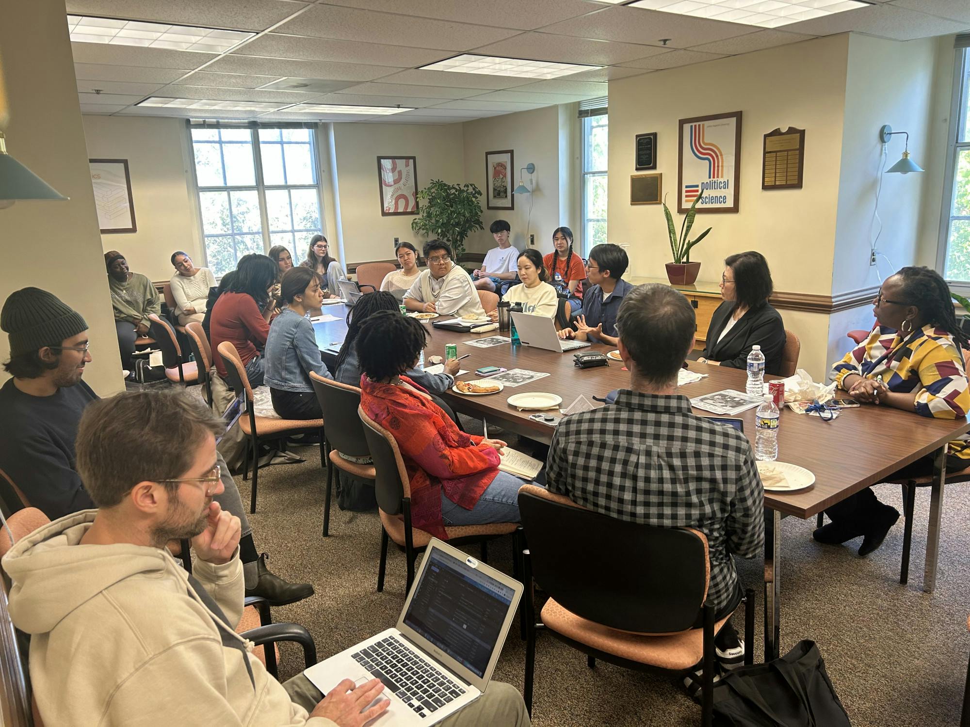 COURTESY OF DR. H. YUMI KIM
Members of the Hopkins community gathered to discuss the the new Critical Diaspora Studies major and related community research projects.