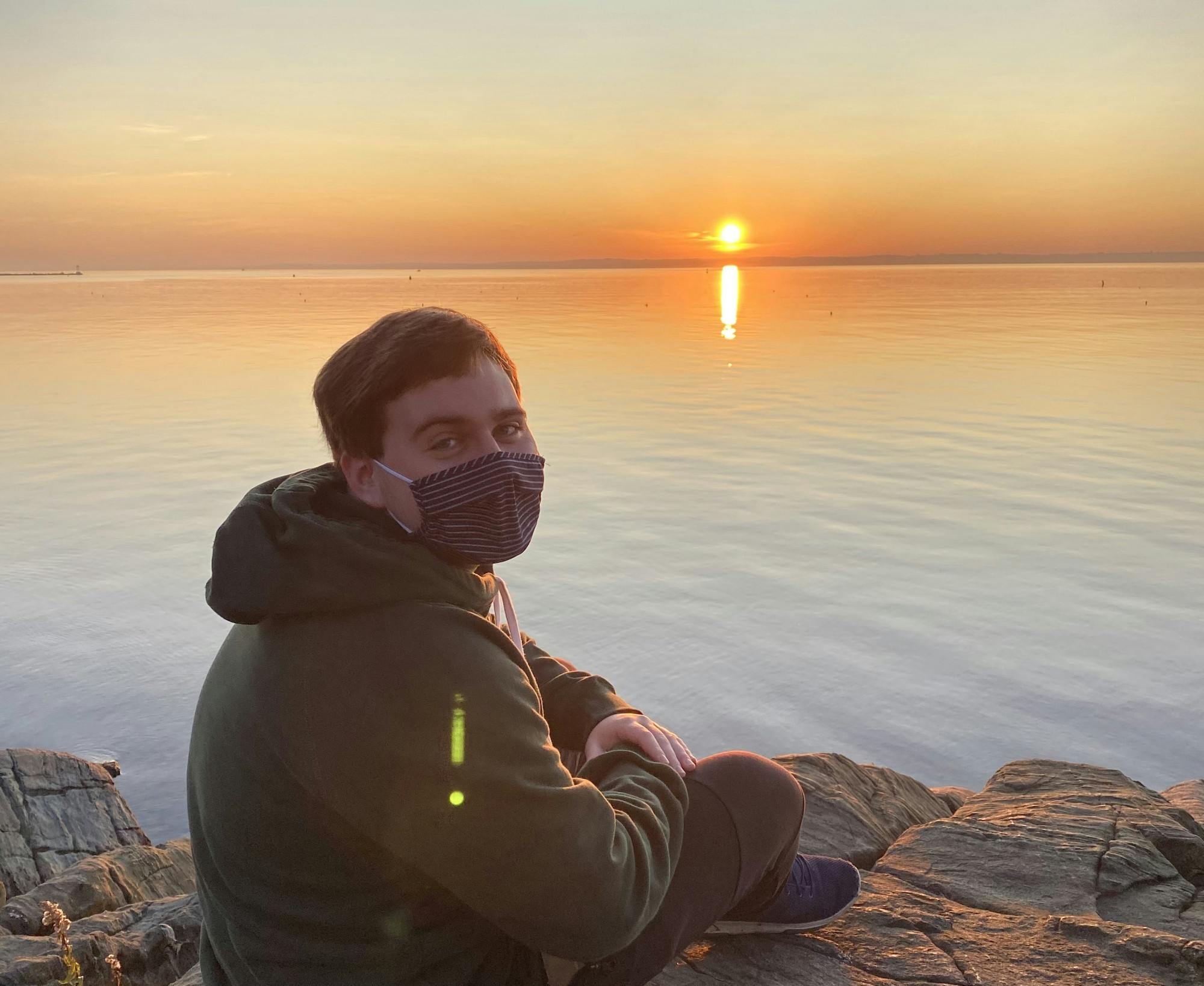 COURTESY OF GABRIEL LESSER
Lesser has discovered the joy of waking up early.