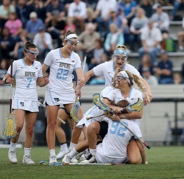 Courtesy of Haley Schweizer
Senior midfielder Haley Schweizer and her teammates celebrate.