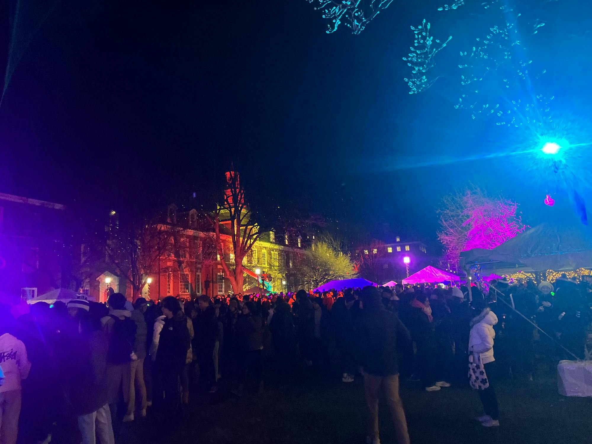 COURTESY OF SAMHI BOPPANA
The 20th annual Lighting of the Quads was held in Wyman Quad, instead of Keyser Quad as it has previously been.&nbsp;