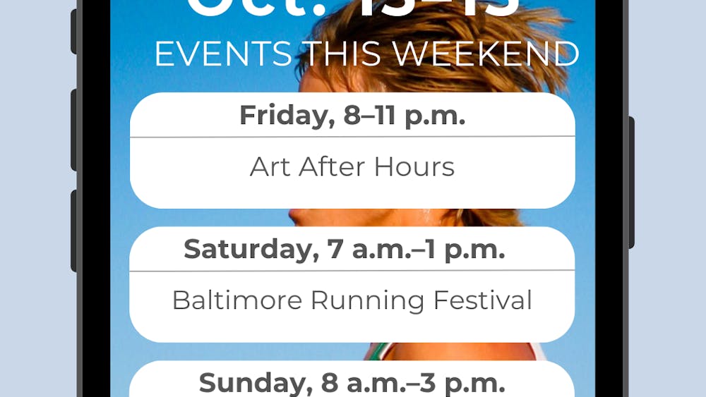 ARANTZA GARCIA / DESIGN &amp; LAYOUT EDITOR
Check out the Baltimore Running Festival and many more events this weekend!