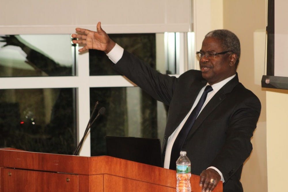  COURTESY OF RAYYAN GORASHI
Tiéna Coulibaly, the ambassador of Mali, talked about the country’s instability since the 2012 coup.