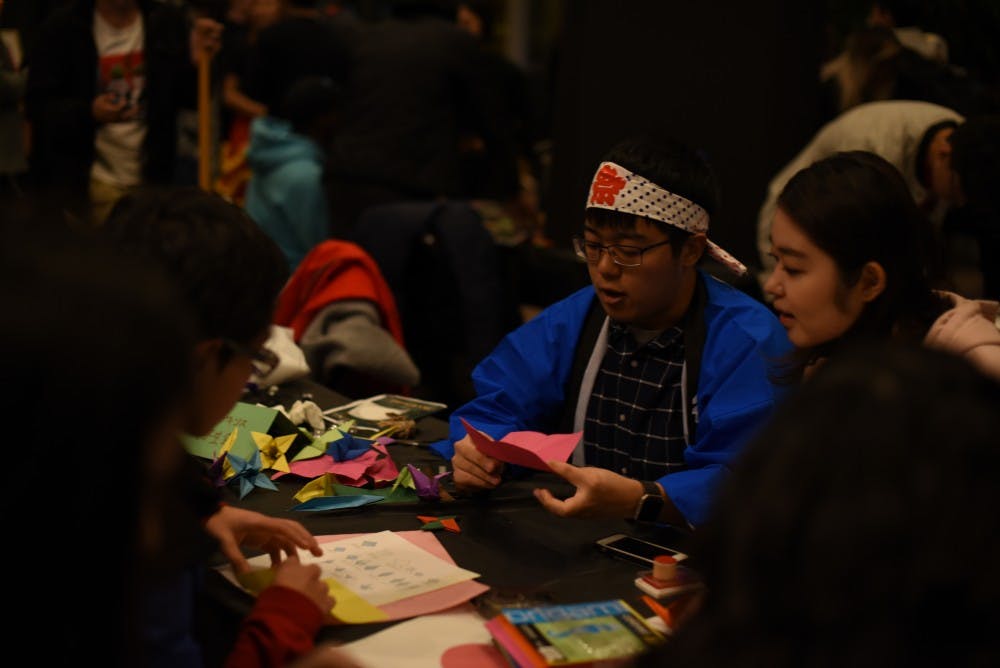 Students gathered to celebrate their different cultures.