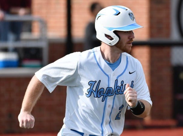 HOPKINSSPORTS.COM
Senior Conor Reynolds contributed two homeruns to the Jays’ win.