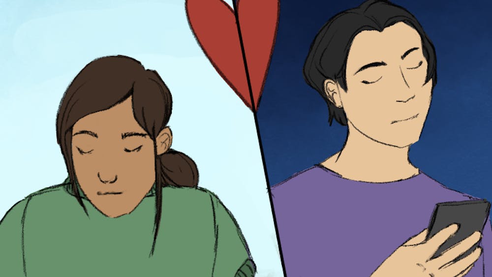 JINA LIM / CARTOONS EDITOR
Gonzalez argues that incoming freshmen shouldn’t begin college in long-distance relationships, while Basu discusses their merits.