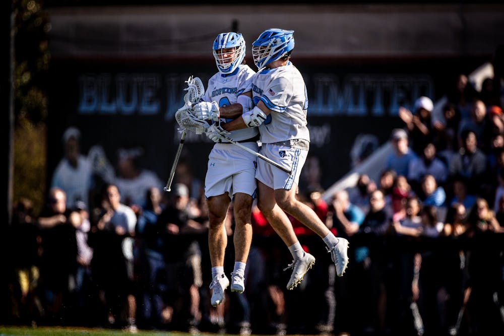 COURTESY OF HOPKINSSPORTS.COM
Men’s lacrosse beat out rival University of Maryland this past Saturday at Homewood Field. The Jays are now through to the championship semifinals.
