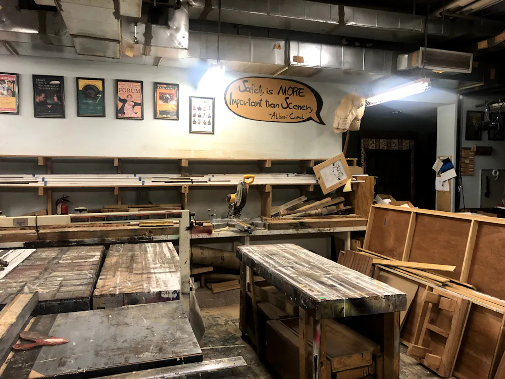 COURTESY OF CHRIS H. PARK
Adjacent to the Swirnow Theatre was the set construction studio.