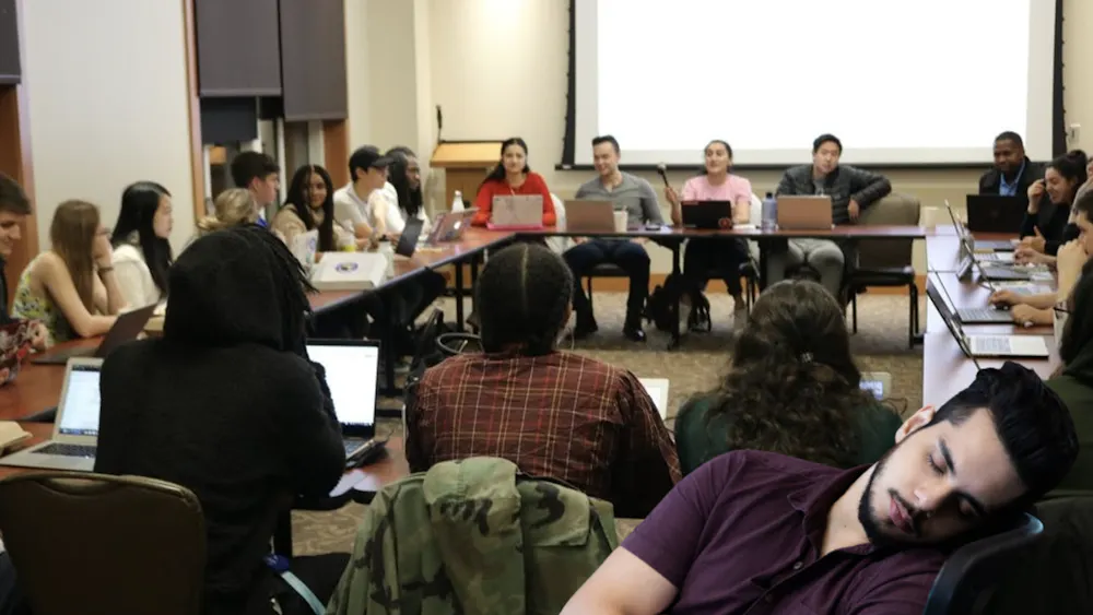 COURTESY OF CLAIRE BADREAU
SGA discussed legislation relating to recent News-Letter behavior.