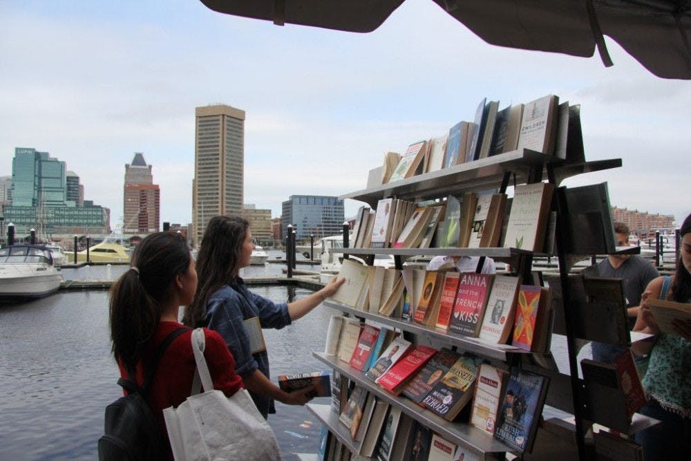 FILE PHOTO
The annual Baltimore Book Festival draws hundreds of visitors each September. Above, the Book Festival in 2016.