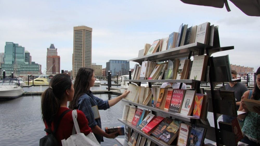 FILE PHOTO
The annual Baltimore Book Festival draws hundreds of visitors each September. Above, the Book Festival in 2016.