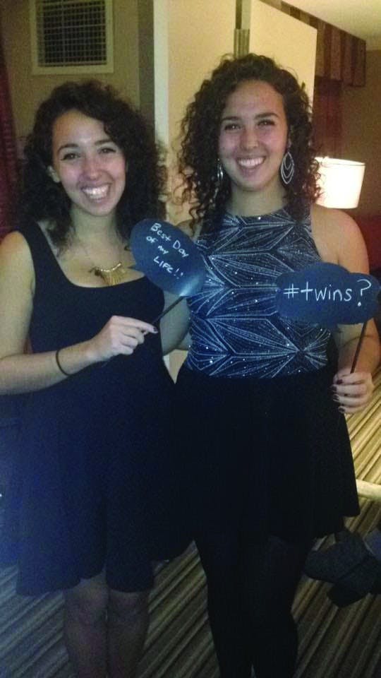 COURTESY OF AMANDA AUBLE After growing as twins, Kristine and Amanda now go to different colleges.