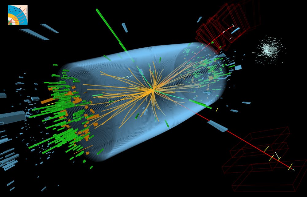 COURTESY OF CERN
A particle collider can be used to smash protons into tinier particles. 