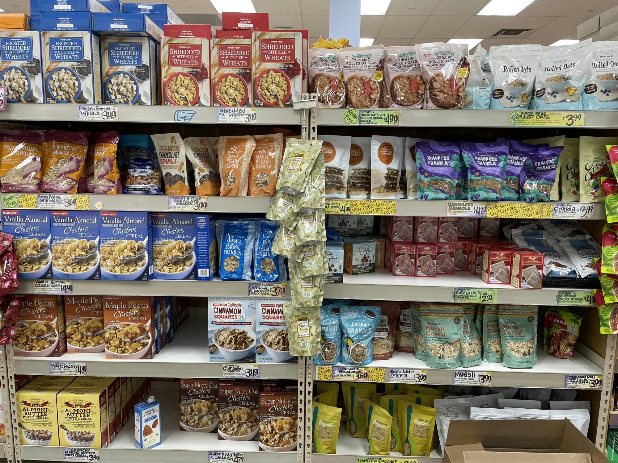 COURTESY OF YANA MULANI
Taking a stroll through the cereal and dried oats section of Trader Joe’s, you will find many fall-themed items!