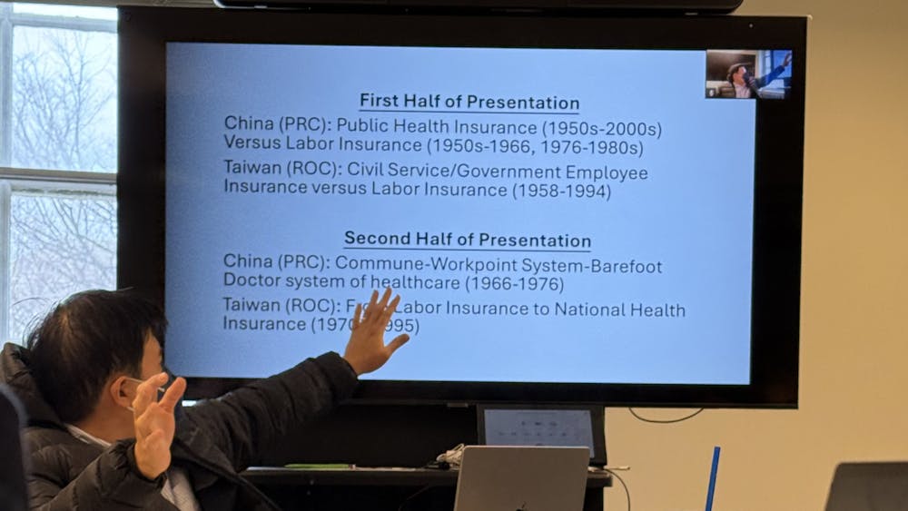 COURTESY OF JULIA SCHAGER
The East Asian Speaker Series invited Professor Wayne Soon to discuss the history of health care in China and Taiwan on Tuesday, Feb. 19. 