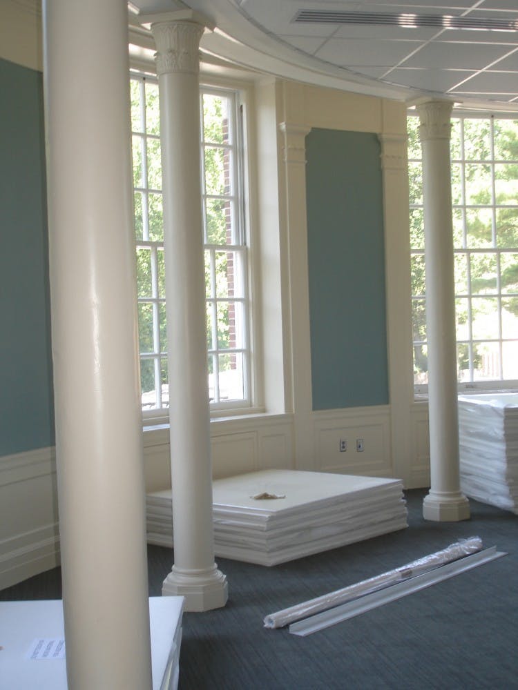 Gilman Hall is the first building on the Homewood Campus to achieve a LEED Silver rating. Many classrooms are desinged to use natural light. 