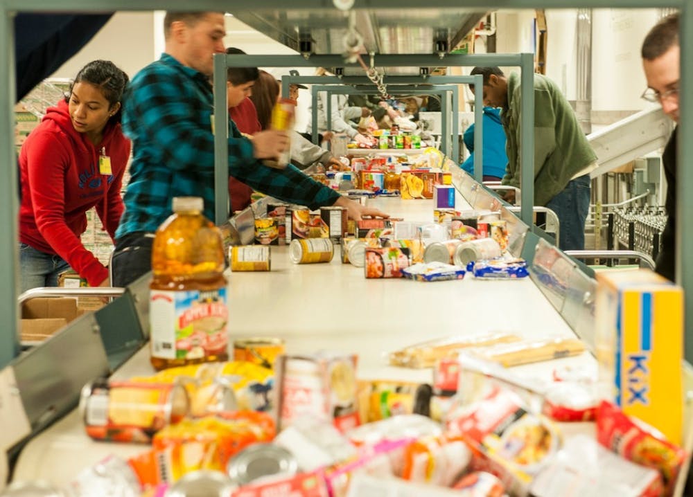 PUBLIC DOMAIN&nbsp;
Free food distribution sites have opened in Hopkins Hospital and all over Baltimore.&nbsp;