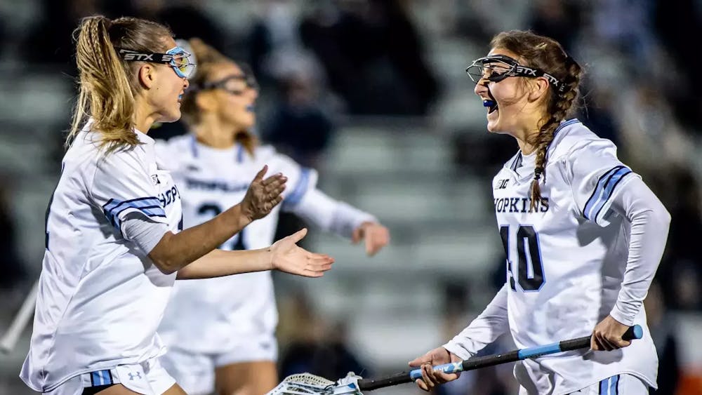 HOPKINSSPORTS.COM
The Women’s Lacrosse came out of a thrilling game against Penn State with a close victory. 