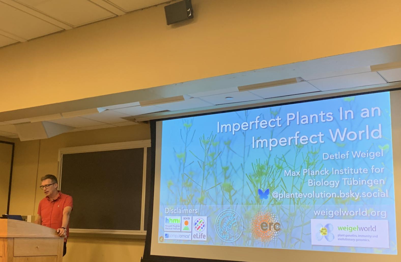 COURTESY OF ALEX PAN
On Oct. 25, Detlef Weigel presented a talk titled "Imperfect Plants in an Imperfect World."
