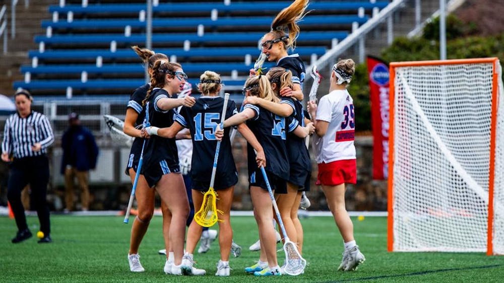 COURTESY OF HOPKINSSPORTS.COM
Women’s lacrosse triumphed over a competitive Stony Brook this past Sunday, March 10.