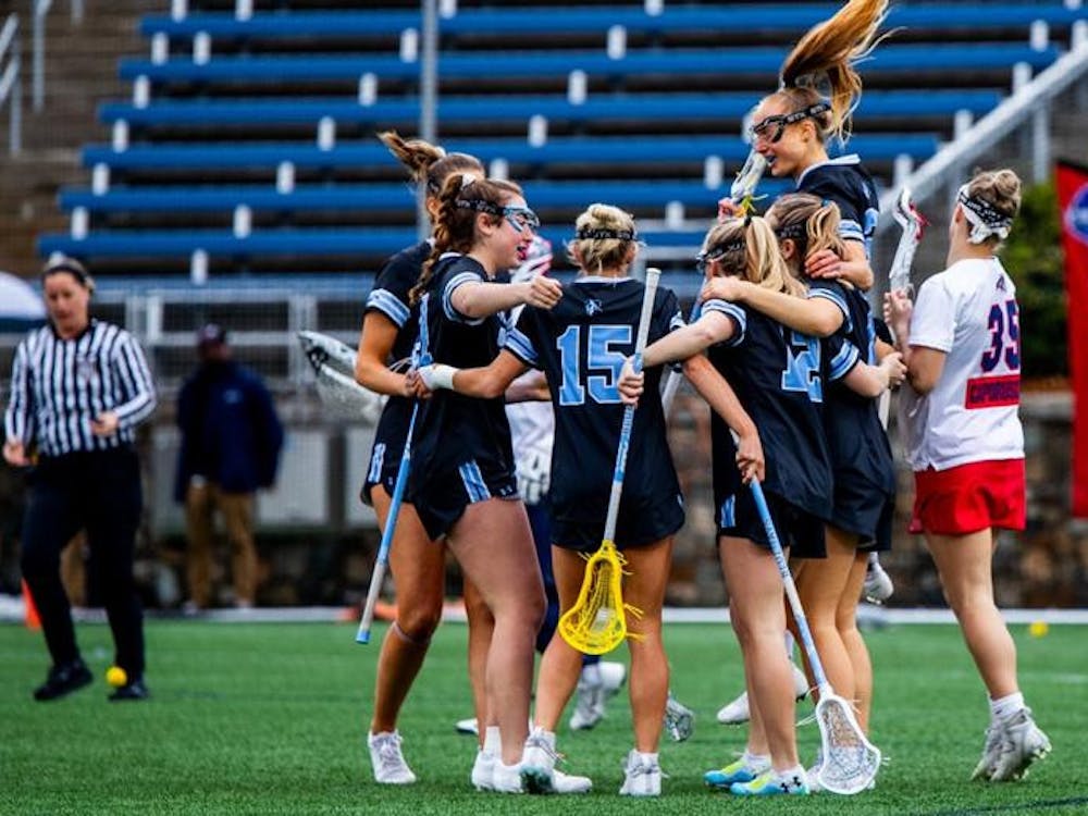 COURTESY OF HOPKINSSPORTS.COM
Women’s lacrosse triumphed over a competitive Stony Brook this past Sunday, March 10.