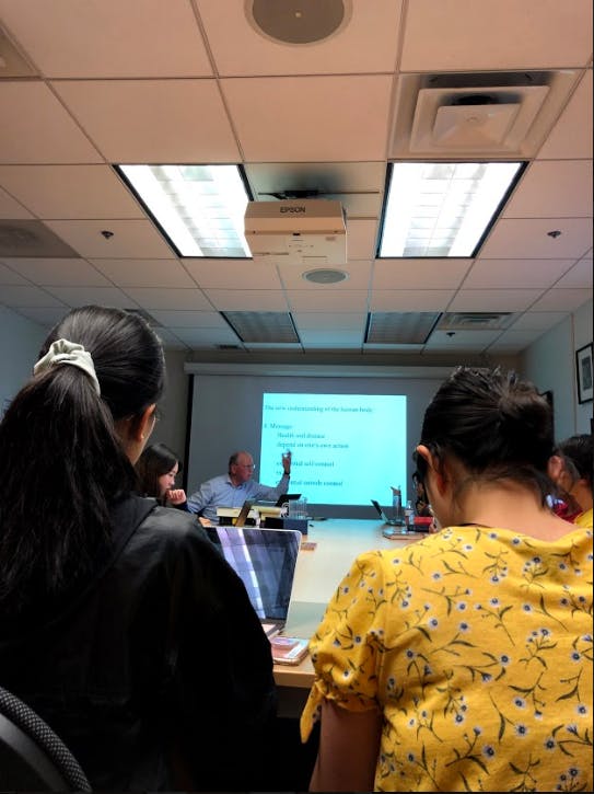 COURTESY OF VICTOR SUN
Unschuld studies ancient Chinese medical work and spoke at the lecture.