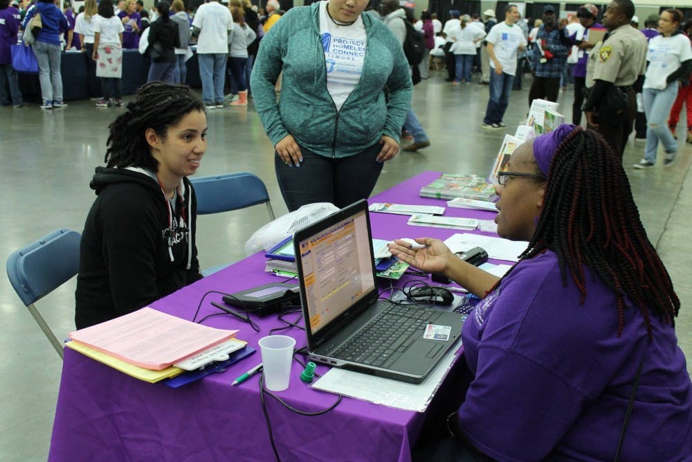 COURTESY OF UNITED WAY OF CENTRAL MARYLAND
Project Homeless Connect provided services such as legal help and dental care on Friday.