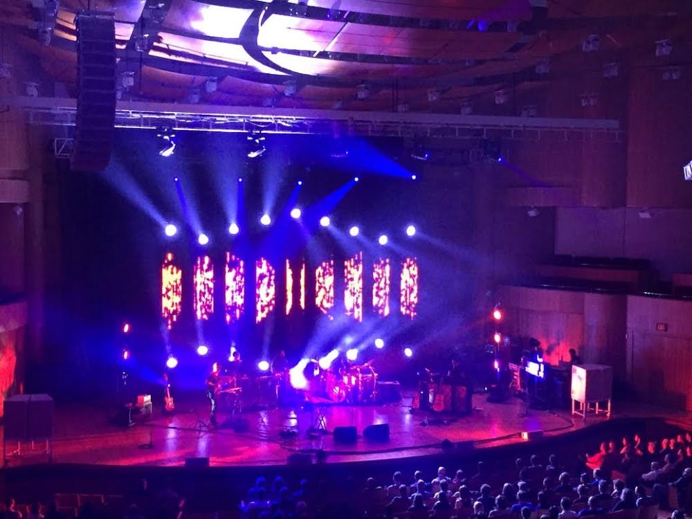 Courtesy of Emily Herman
Sufjan Stevens mesmerized the audience by filling the Meyerhoff Symphony Hall with flurries of light.