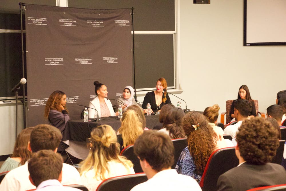 EDA INCEKARA/PhotoGRAPHY STAFF
The Milton S. Eisenhower Symposium (MSE) hosted founders of the Women’s March.