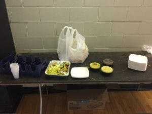  COURTESY OF NEMO KELLER
There was a significant reduction in food waste after an event, as shown afterwards.