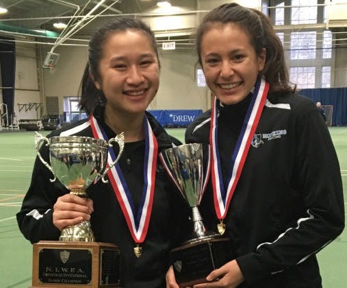 HOPKINSSPORTS.COM
Martinez and Morris claim titles at the NIWFA Christmas Invitational.