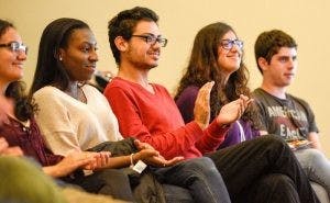  COURTESY OF SYDNEY VAN MORGAN
 Students listened to Hopkins professors discuss the global ramifications of the upcoming U.S. election.