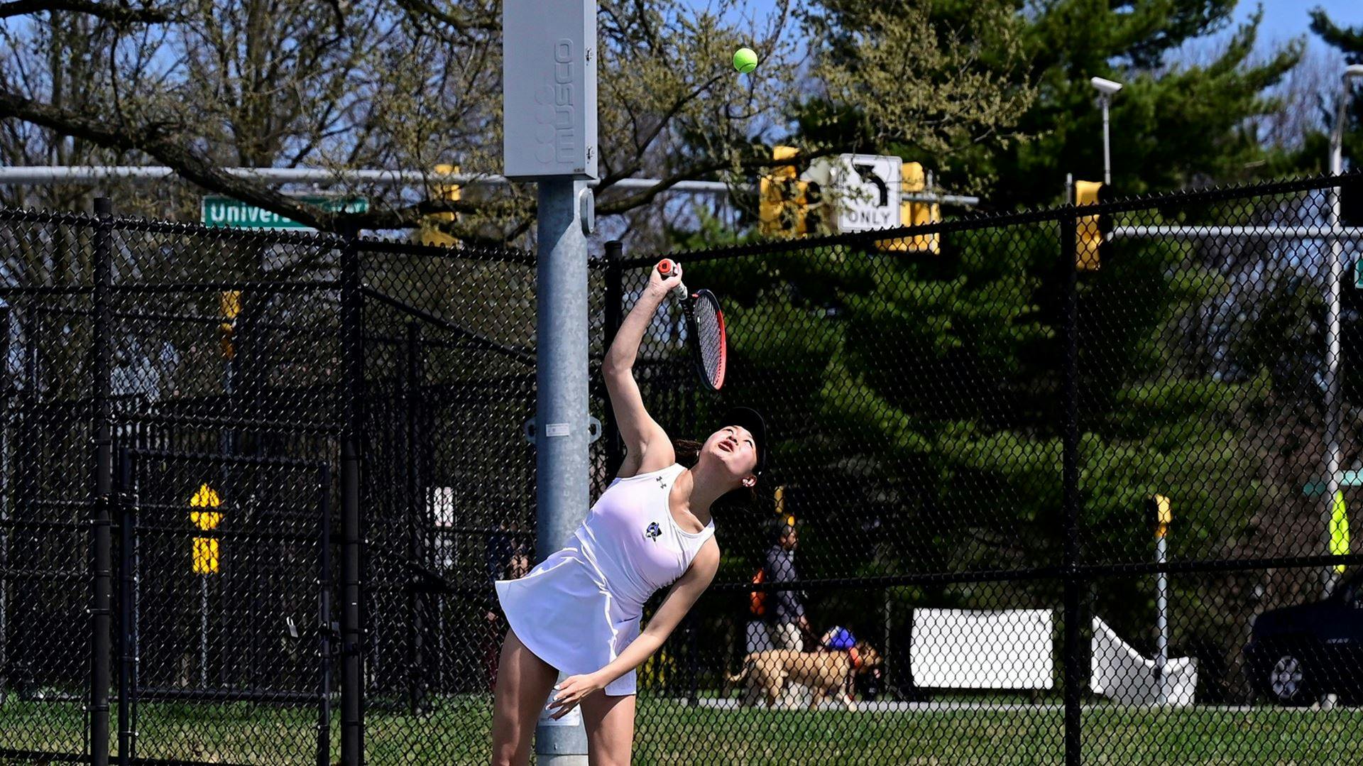 COURTESY OF HOPKINSSPORTS.COM&nbsp;
Senior Jessica Liang and junior Celina Liu won the sole Hopkins match for the day.