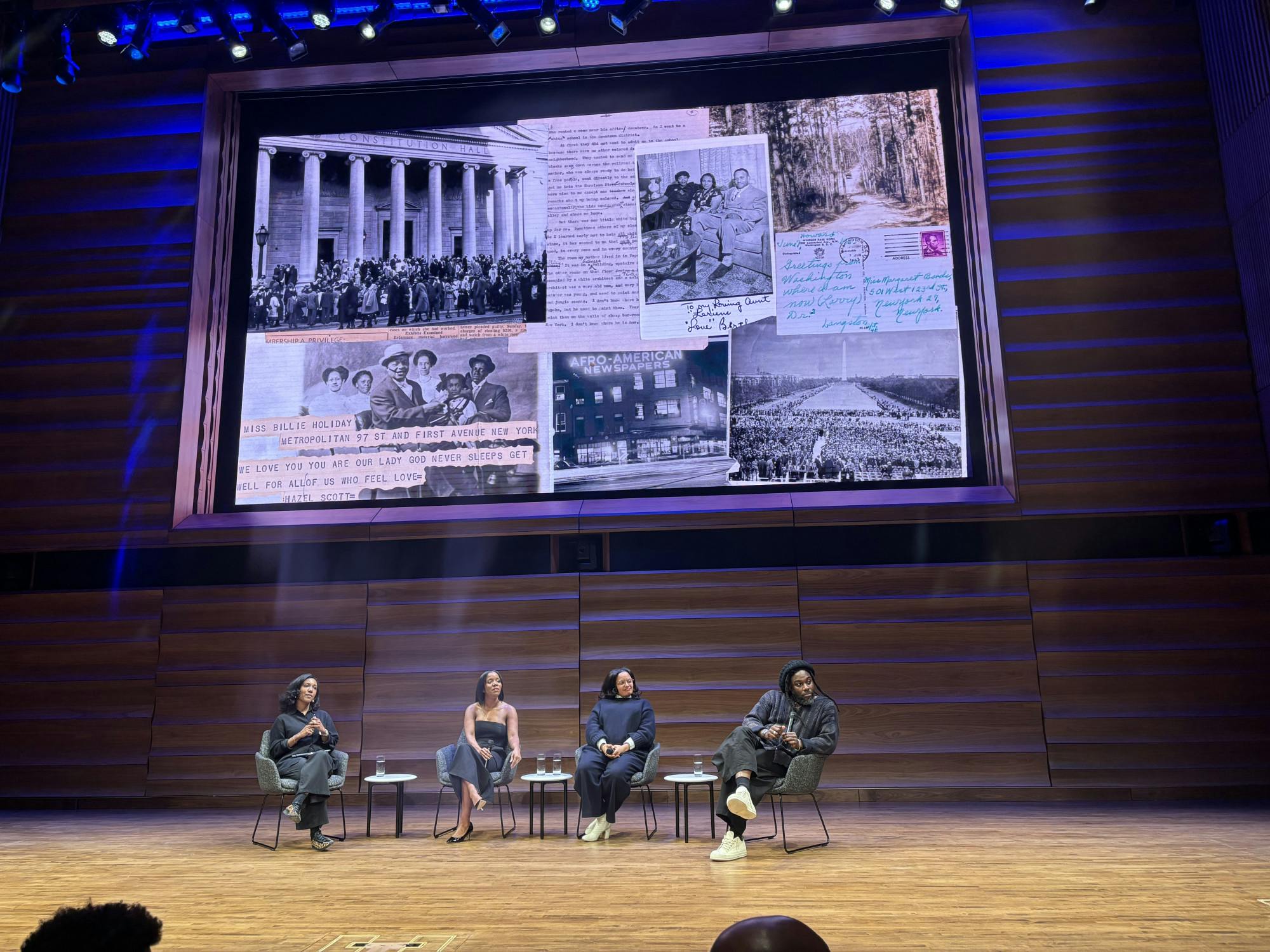 COURTESY OF KAYLEE NGUYEN
The Hopkins Bloomberg Center hosts the “In Living Memory: A conversation on African American Archives” event to coincide with the Irene and Richard Frary Gallery exhibition, Ceremony: New Works by Lindsay Adams in Conversation with Objects from Johns Hopkins University Sheridan Libraries.