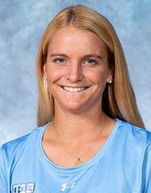 COURTESY OF HOPKINSSPORTS.COM
Graduate student midfielder Shelby Harrison recorded four goals in a resounding win over the VCU Rams.