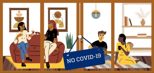 COURTESY OF PODGOALSJHU
Khudairi and Wang call for students to form pods and communicate openly with their friends about COVID-19 risks.