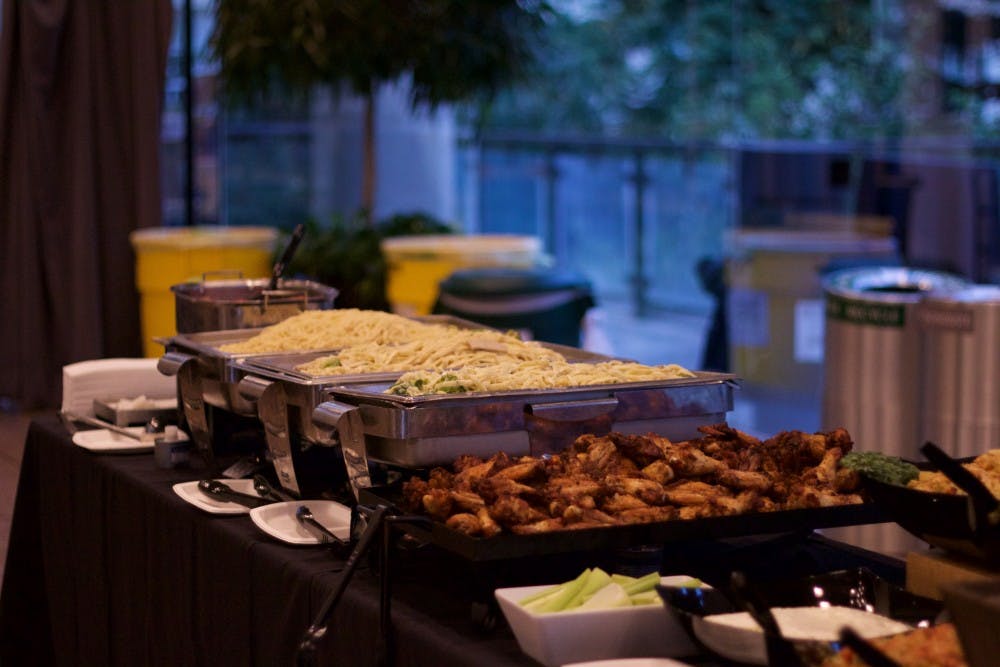 Courtesy of SOFYA FREYMAN
FEED CEO and MSE speaker Lauren Bush Lauren hosted a FEED supper following her lecture featuring all-you-can-eat food for $5. 