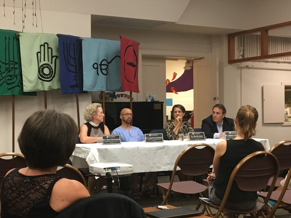 COURTESY OF JOSEPH COLON
The University of Virginia Chaplain spoke alongside Hopkins professors.