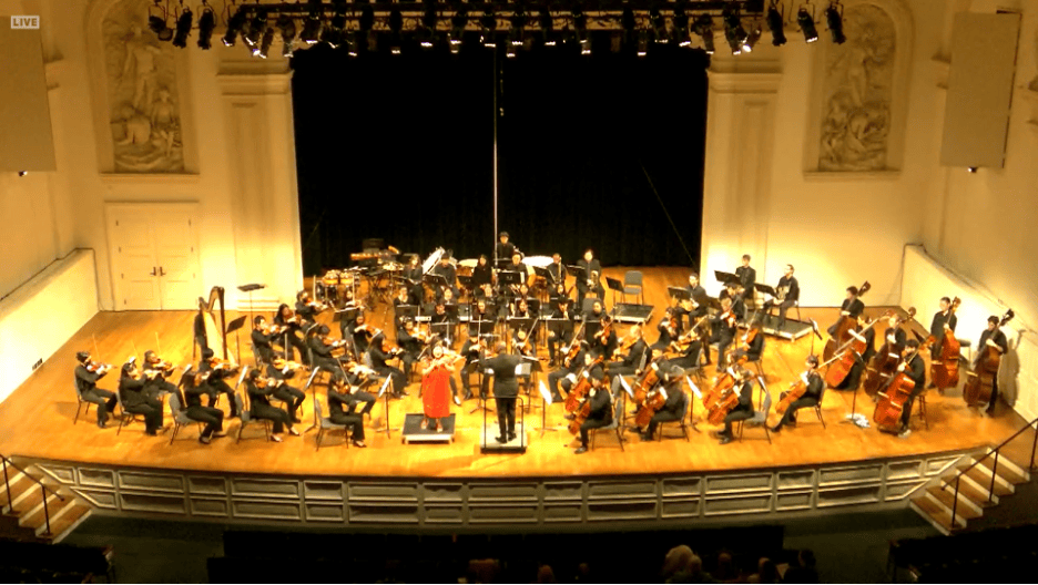 COURTESY OF HELENA GIFFORD
The Peabody Symphony Orchestra’s performance was open to the students and live-streamed for free on Feb. 5.