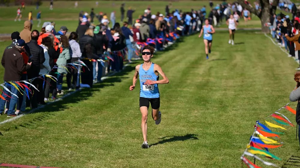 COURTESY OF HOPKINSSPORTS.COM
The Men’s and Women’s Cross Country teams sped home to a first place team finish and filled both podiums fully with Blue Jays.